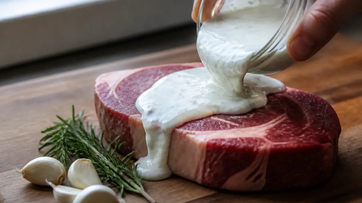 Côte de bœuf au yaourt : la marinade qui la rend incroyablement tendre