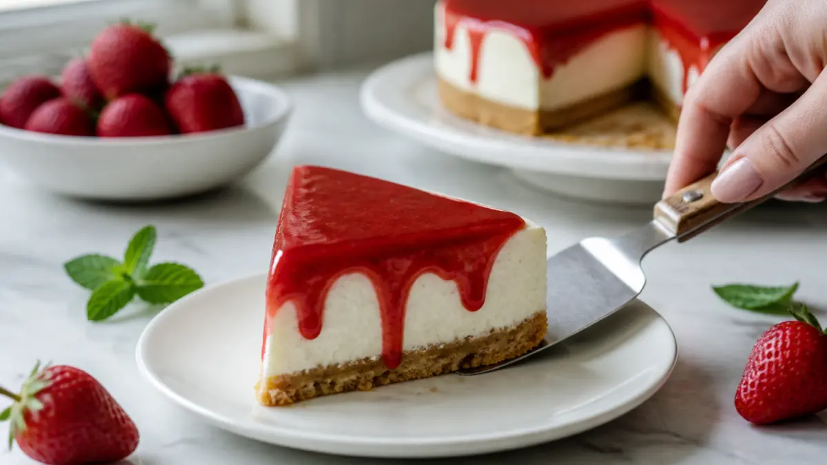Cheesecake aux fraises sans cuisson : la recette qui bluffe
