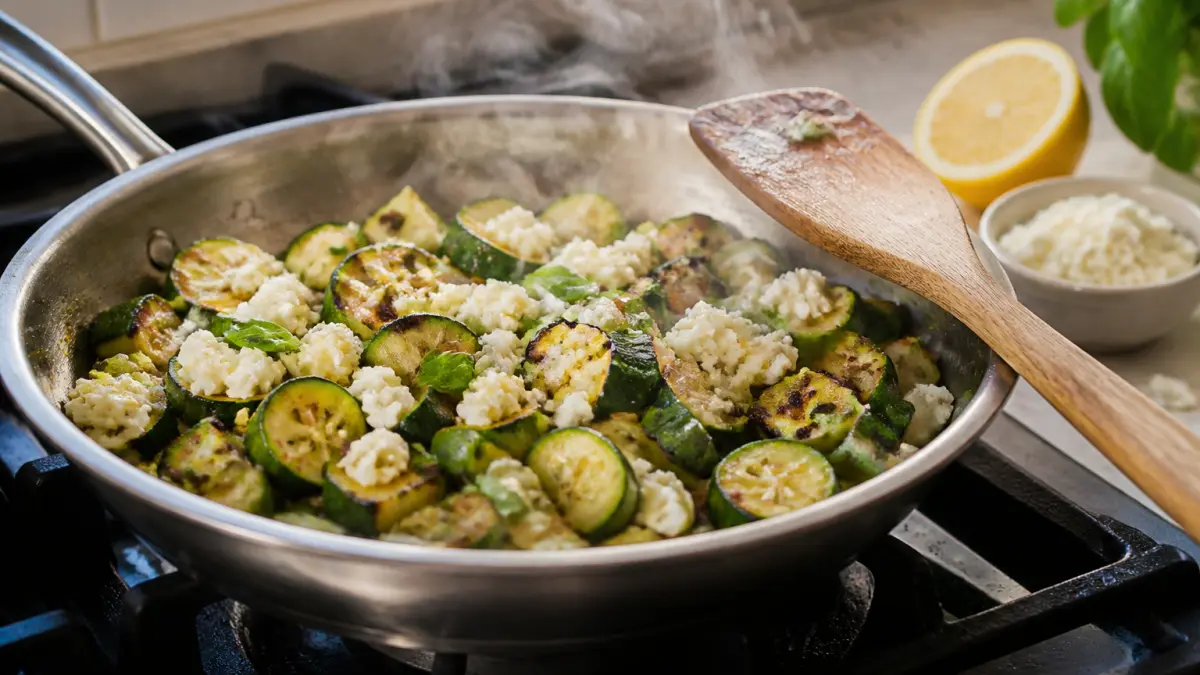 Courgettes poêlées à la feta : une recette qui fait l'unanimité