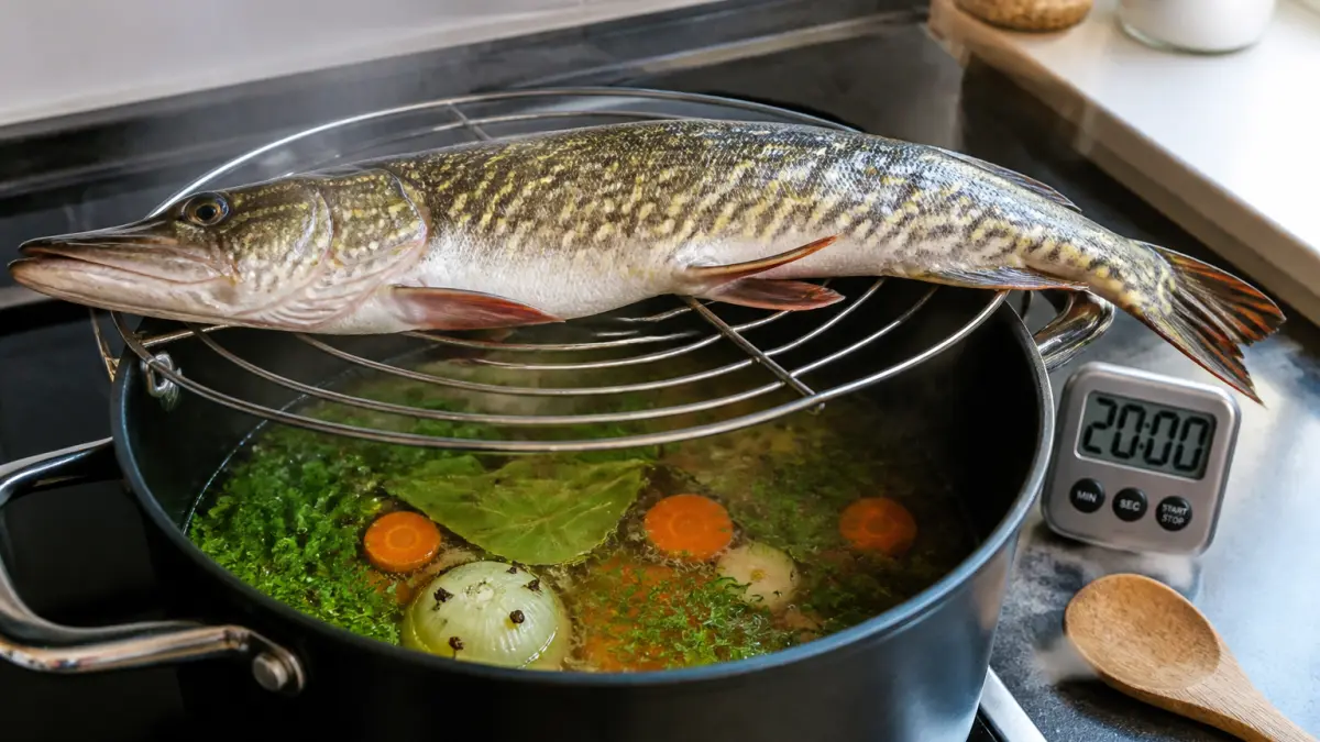 Brochet au court-bouillon : le temps de cuisson idéal