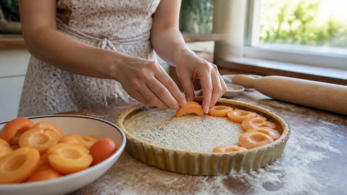Tarte aux abricots : le geste simple pour une pâte croustillante