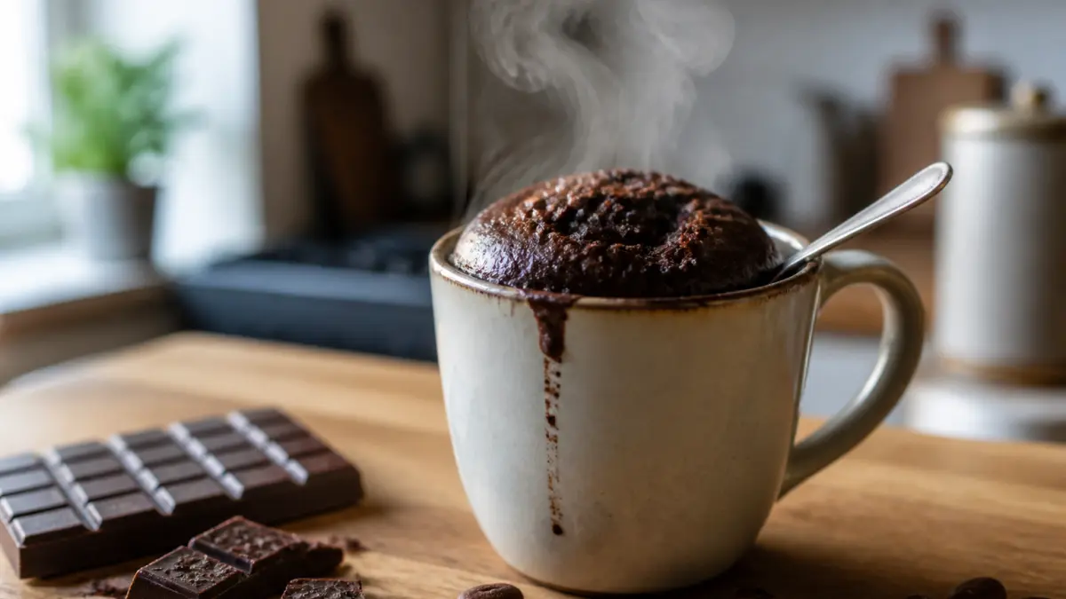 Gâteau chocolat au micro-ondes : prêt en 5 minutes