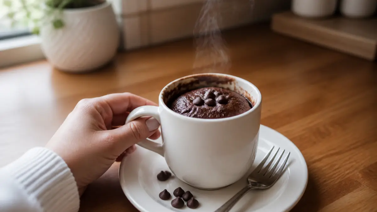 Gâteau chocolat au micro-ondes : prêt en 5 minutes