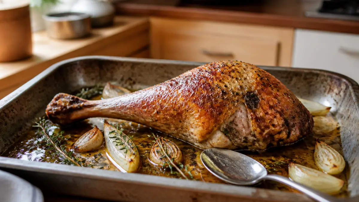 Cuisse de dinde au four : la recette pour une viande tendre et juteuse