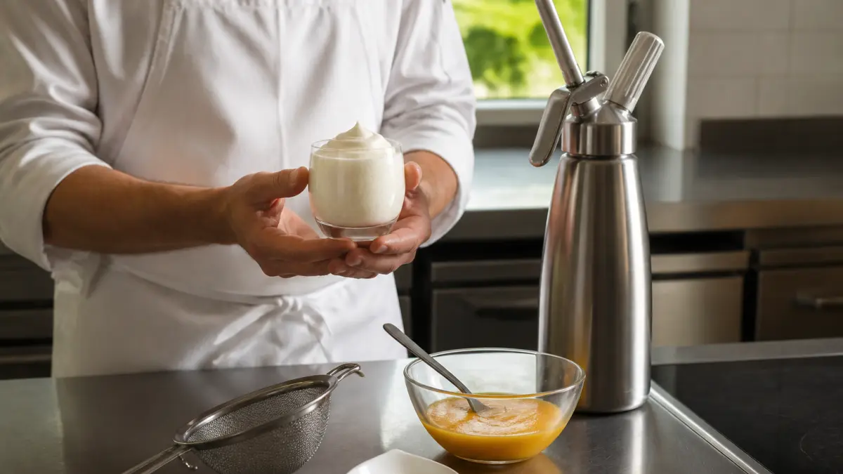Espuma au siphon : la technique pour des mousses légères comme un nuage