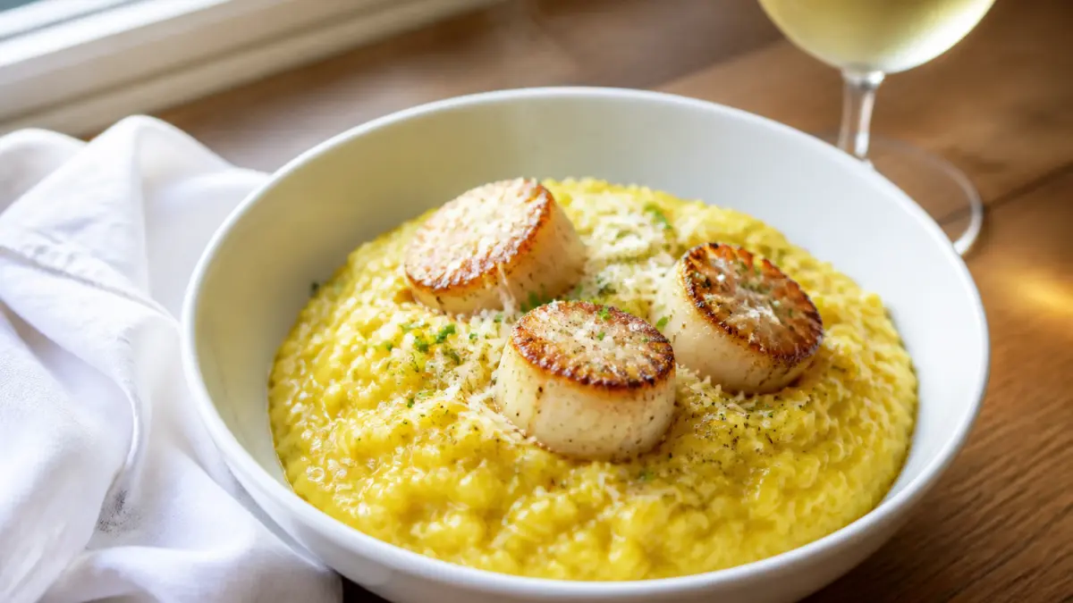 Risotto safrané aux Saint-Jacques : la recette qui impressionne