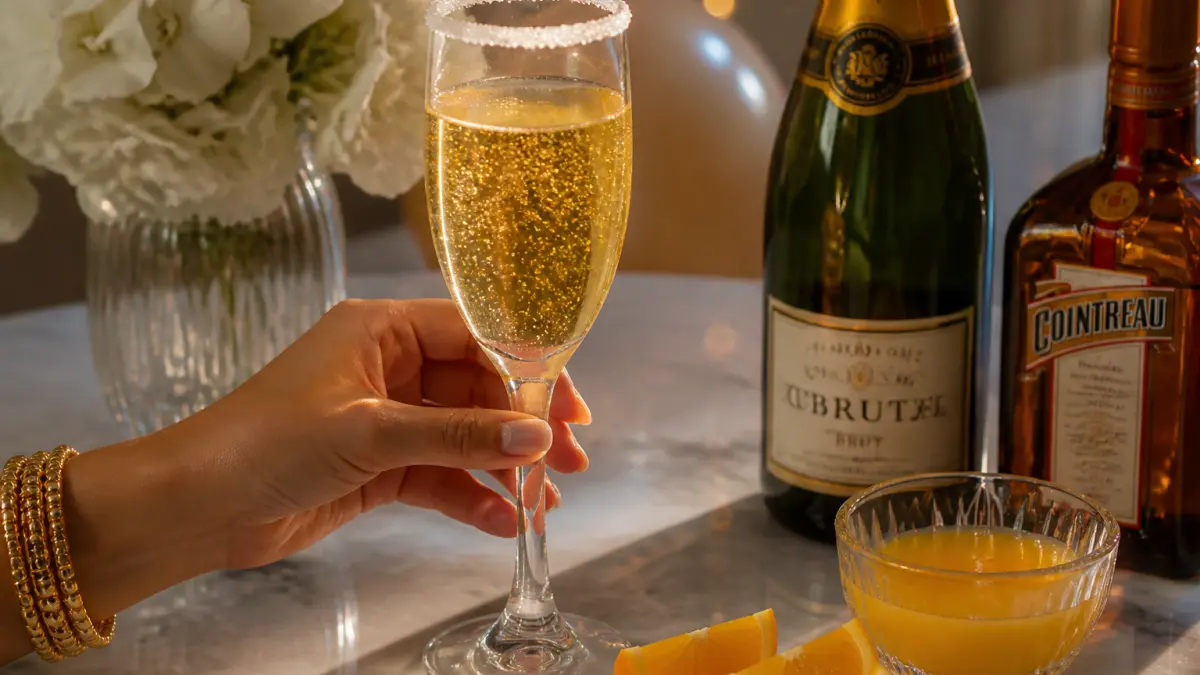 Champagne, Cointreau, jus d'orange : le trio gagnant pour une soirée chic