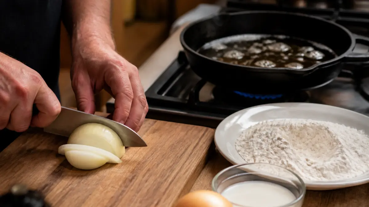 Comment préparer des oignons frits à la maison ?