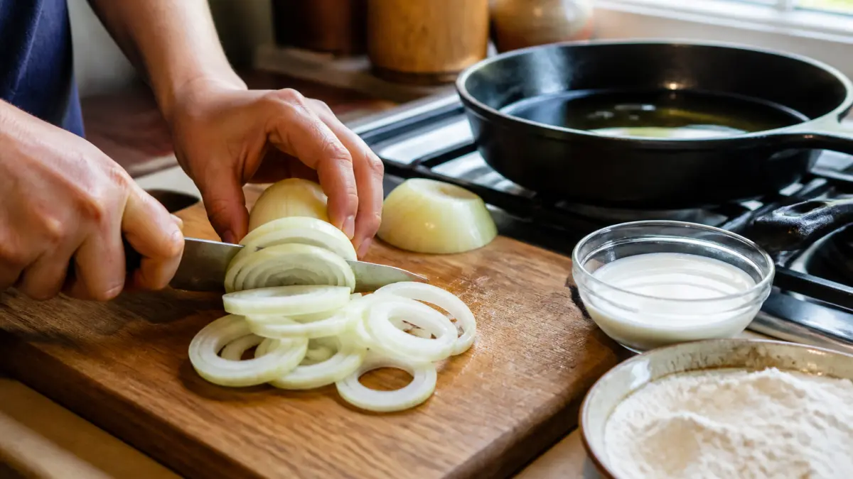 Comment préparer des oignons frits à la maison ?