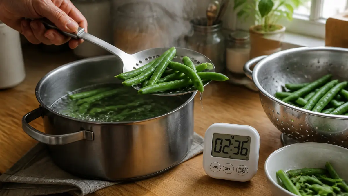 Haricots verts : temps de cuisson selon la texture voulue