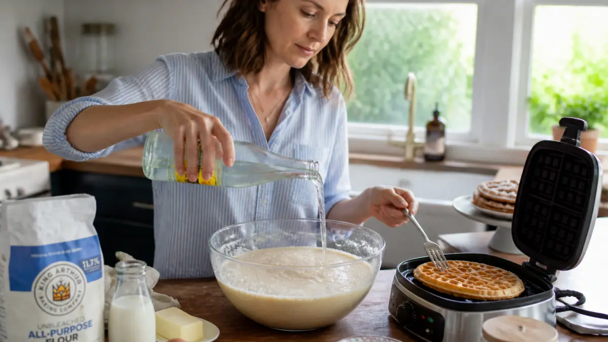 Gaufres faciles : recette croustillante dehors et moelleuse dedans