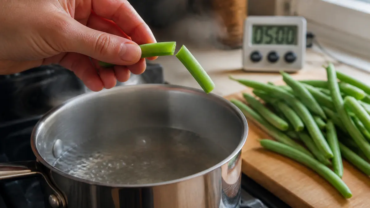 Haricots verts : temps de cuisson selon la texture voulue