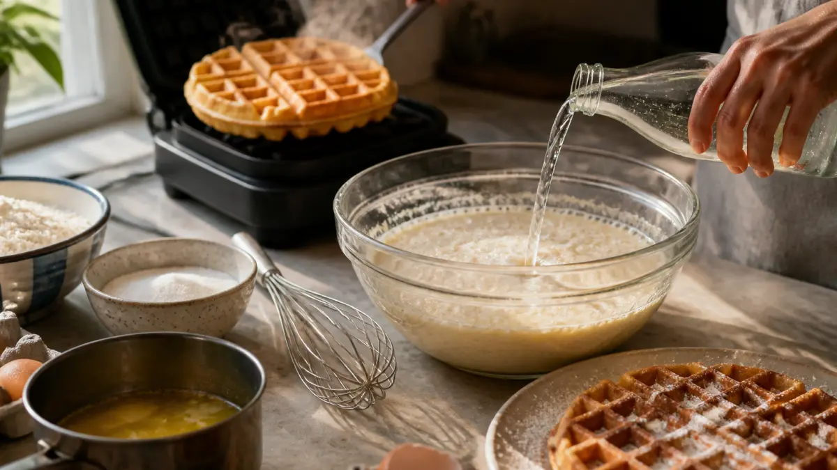 Gaufres faciles : recette croustillante dehors et moelleuse dedans
