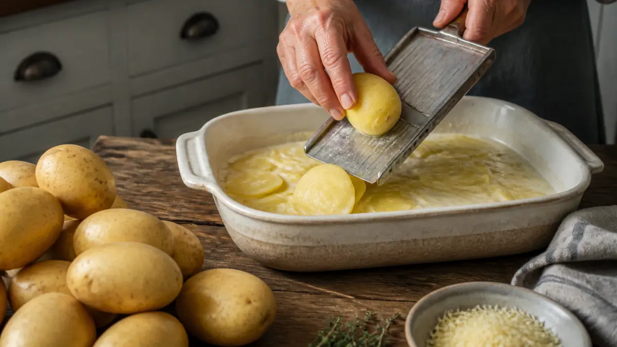 Gratin de pommes de terre : réussir une texture fondante sans le dessécher