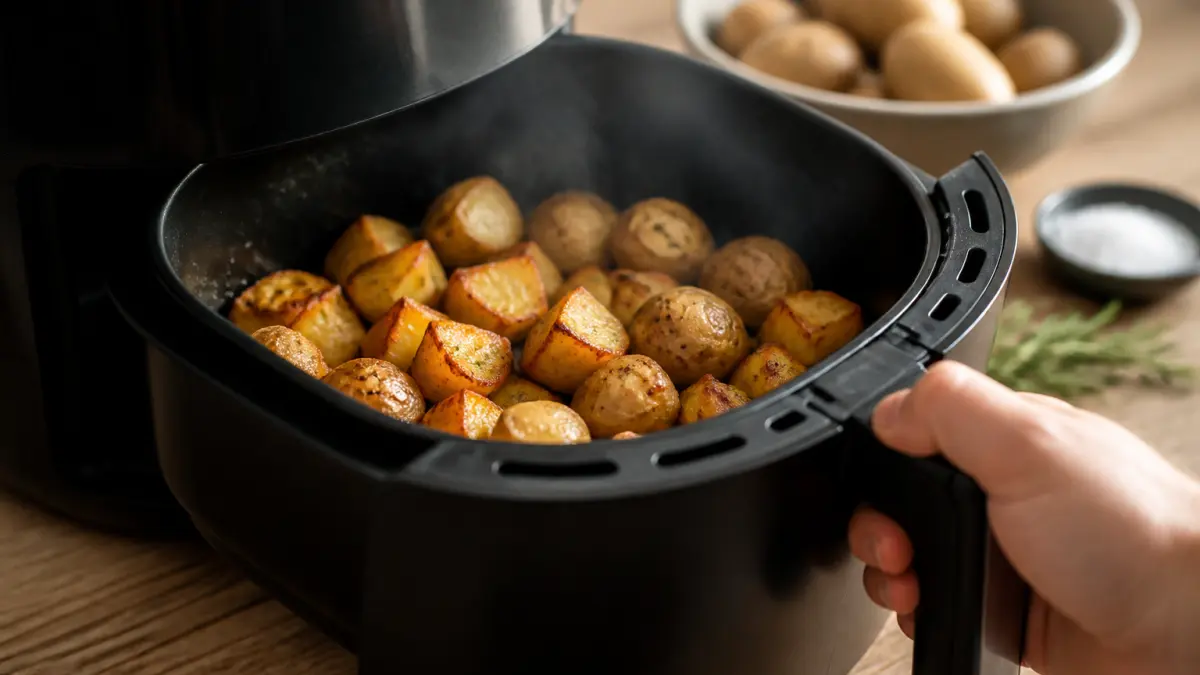 Patates à l’air fryer : assaisonnement, cuisson et erreurs à éviter