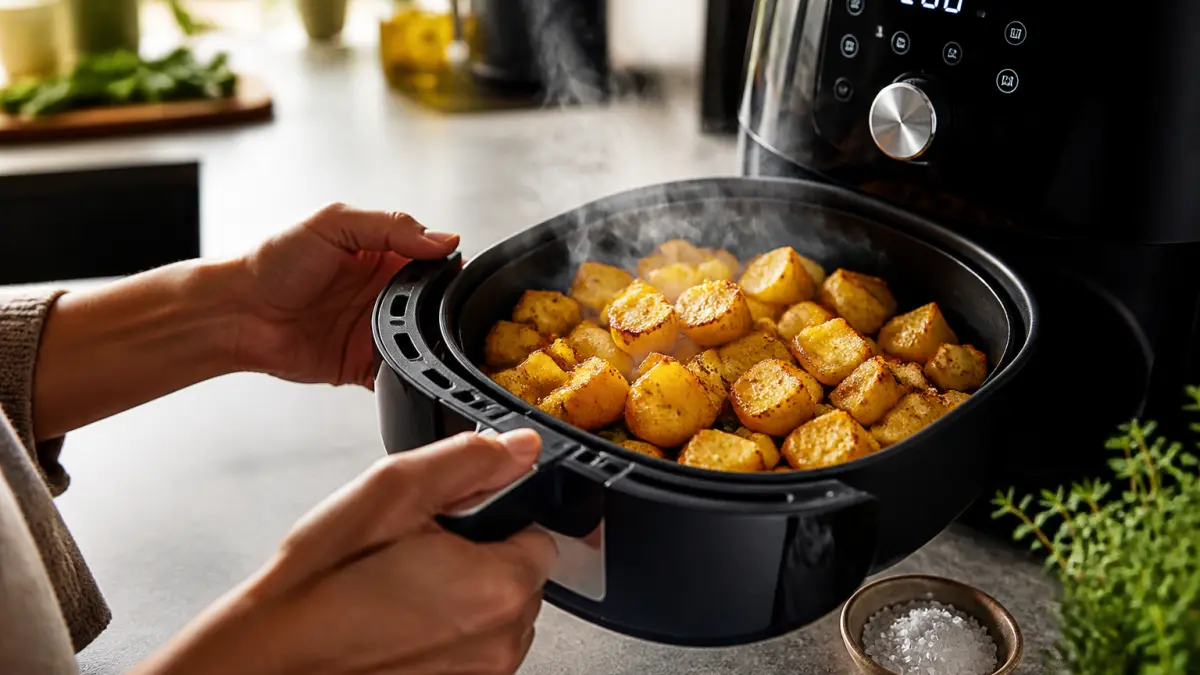 Patates à l’air fryer : assaisonnement, cuisson et erreurs à éviter