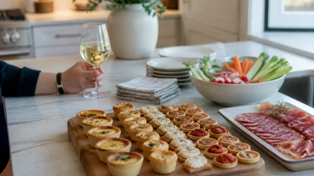 Apéro dînatoire : idées simples, quantités et organisation sans stress