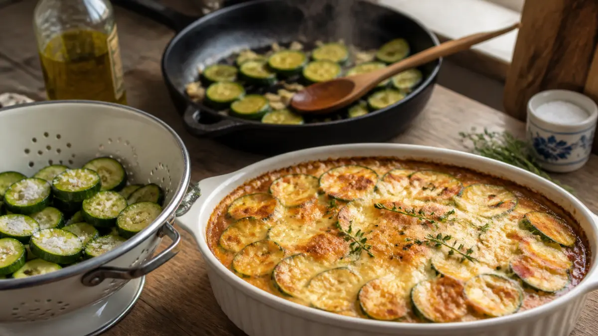 Gratin de courgettes : recette fondante sans rendre trop d’eau