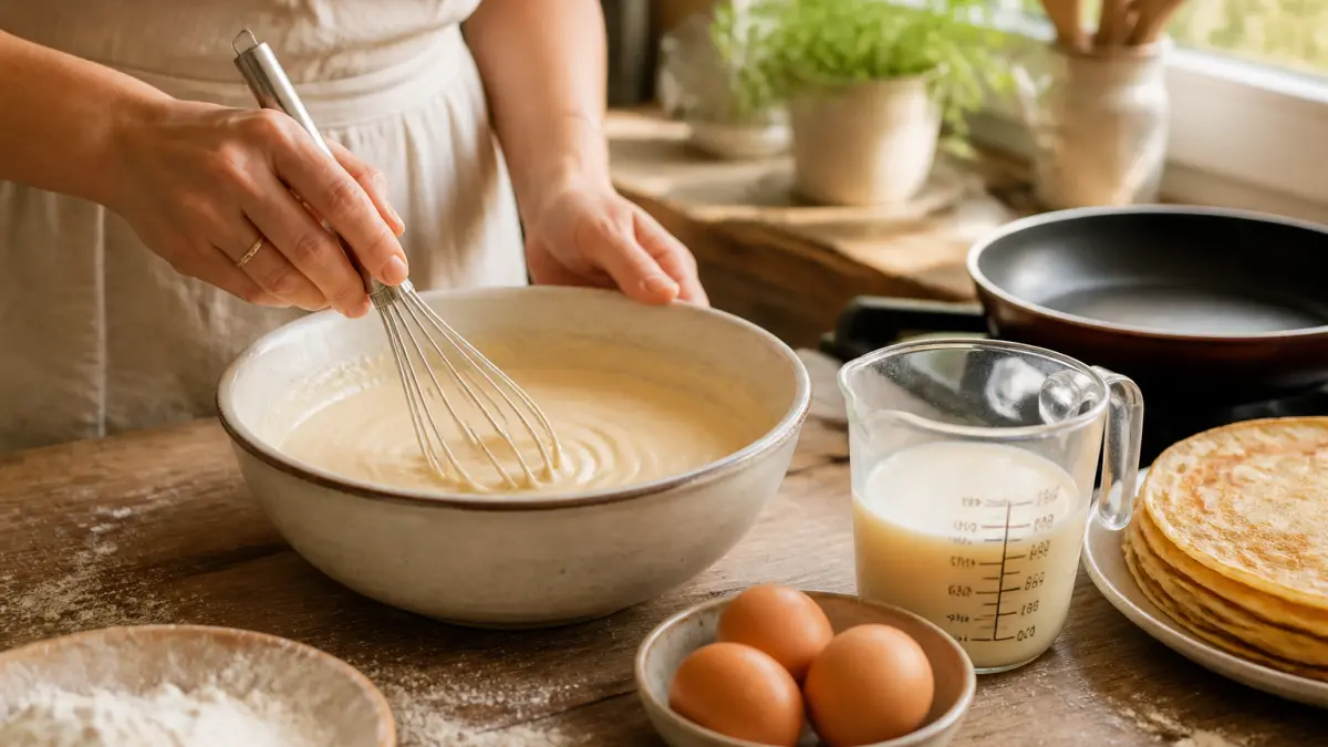 Crêpes faciles : la recette inratable pour une pâte légère
