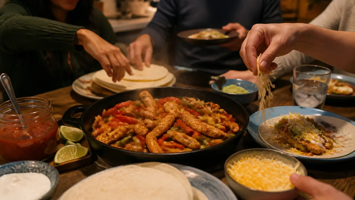 Fajitas au poulet : recette facile pour un dîner convivial