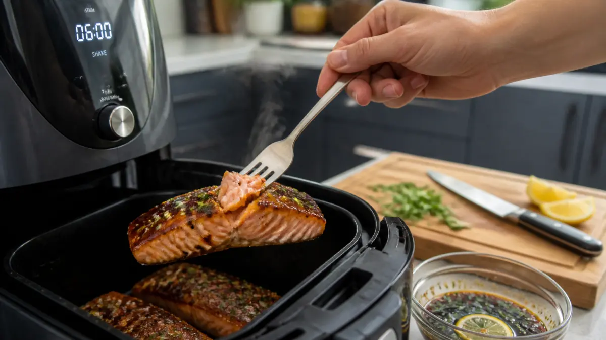 Saumon à l’air fryer : cuisson minute et idées de marinades