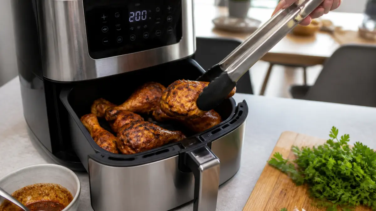 Poulet à l’air fryer : morceaux, marinades et temps de cuisson