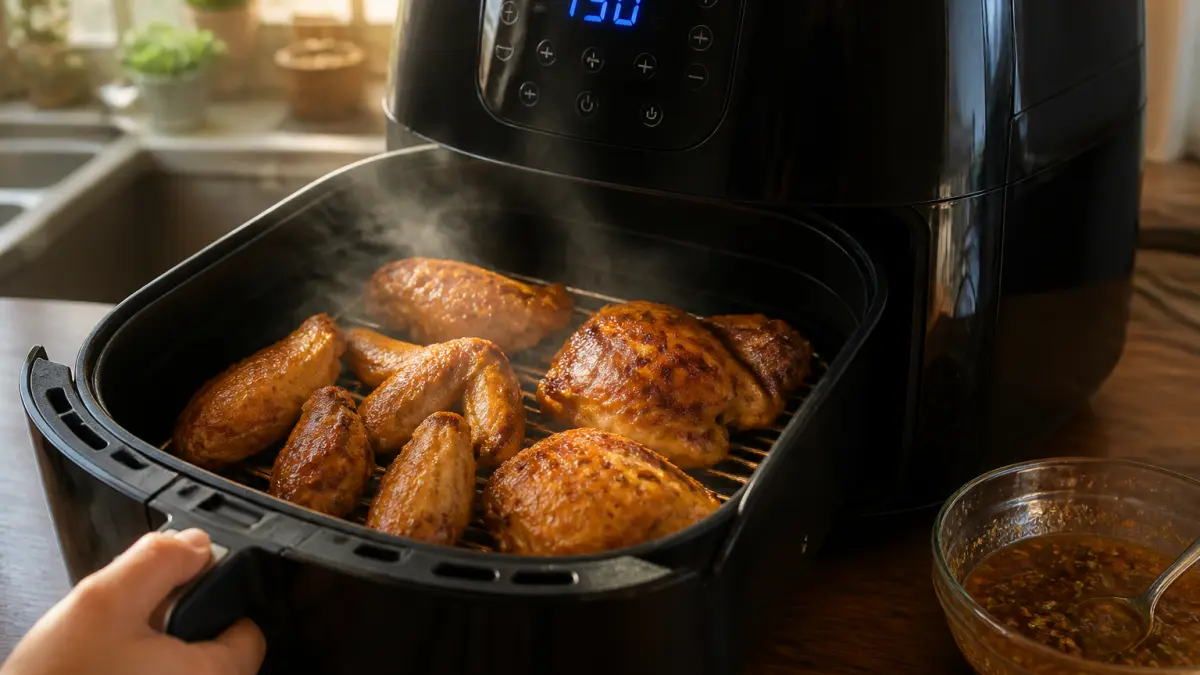 Poulet à l’air fryer : morceaux, marinades et temps de cuisson