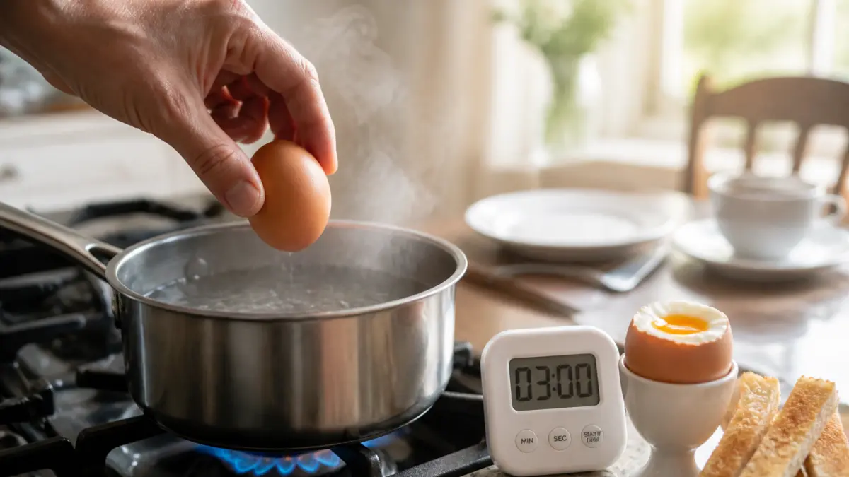 Œuf à la coque : temps de cuisson précis et astuces pour le réussir