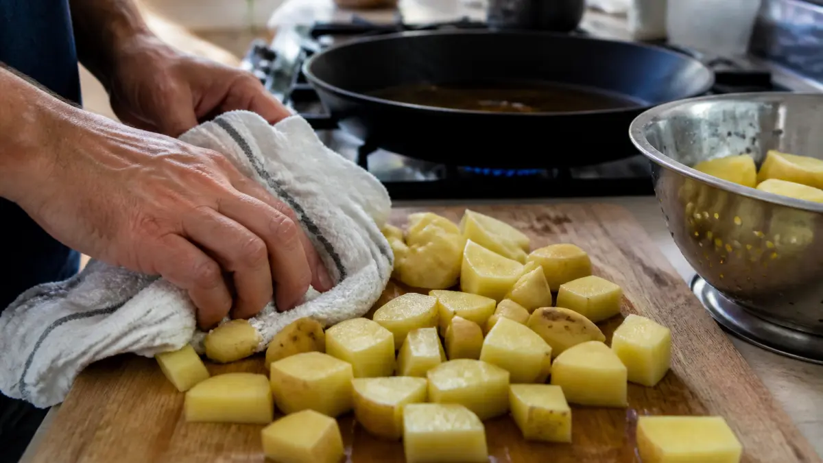 Pommes de terre rissolées : réussir le croustillant sans les brûler