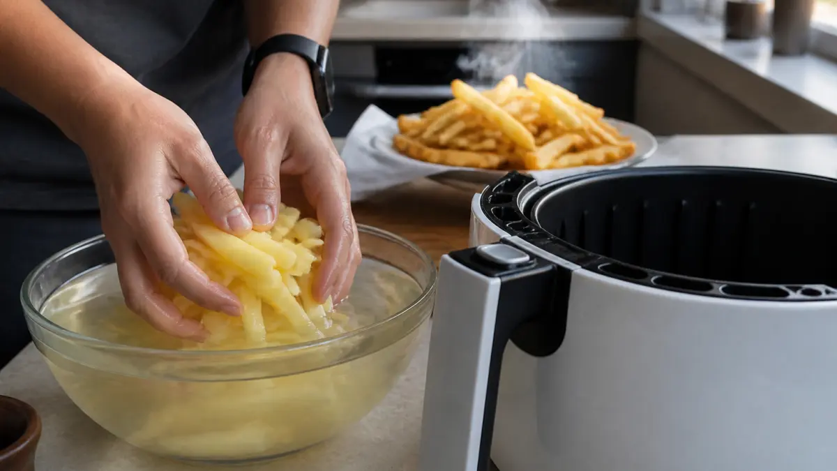 Frites à l’air fryer : les réglages pour les rendre vraiment croustillantes