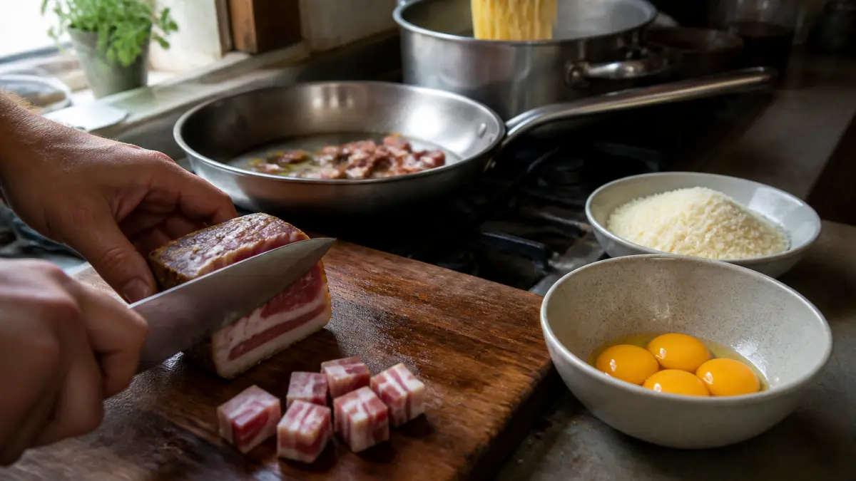 Pâtes carbonara italiennes : la vraie méthode sans crème fraîche