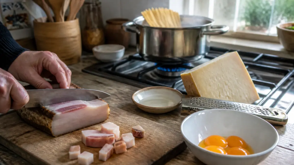 Pâtes carbonara italiennes : la vraie méthode sans crème fraîche