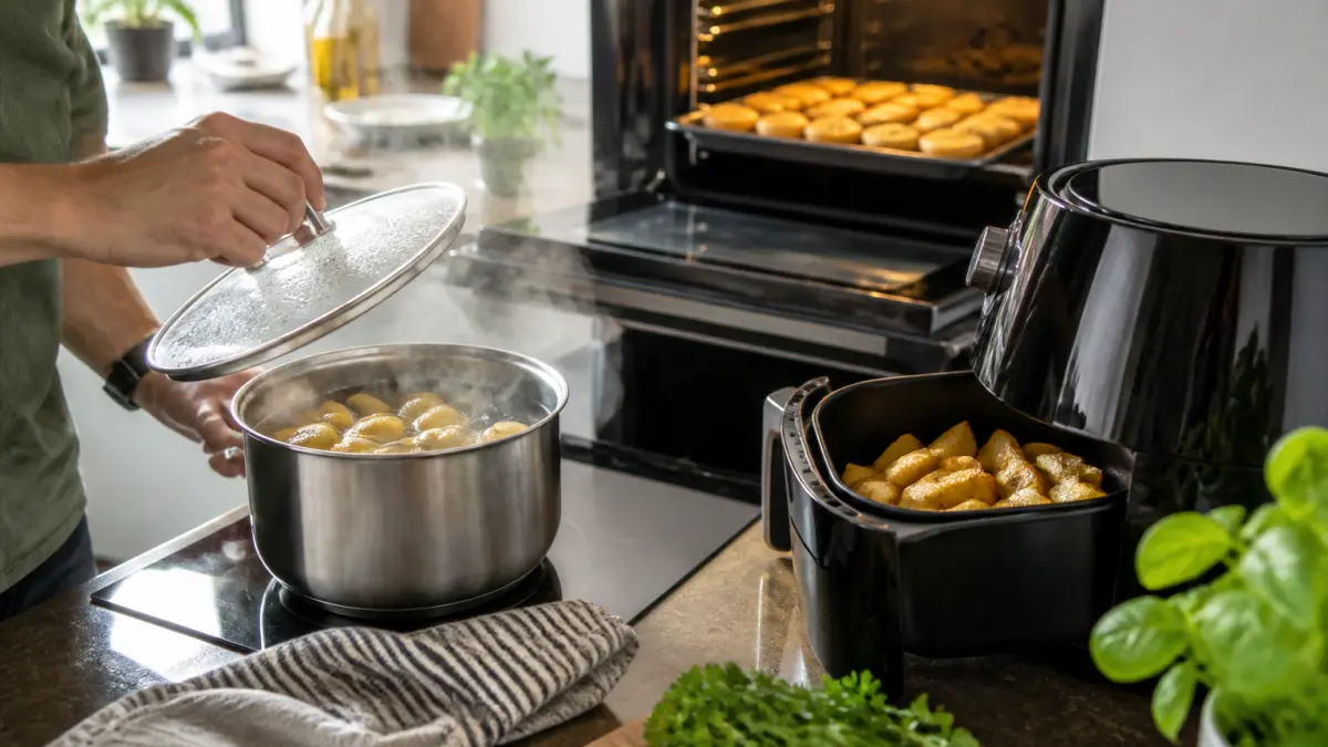 Cuisson des pommes de terre : eau, four, vapeur ou air fryer, que choisir ?
