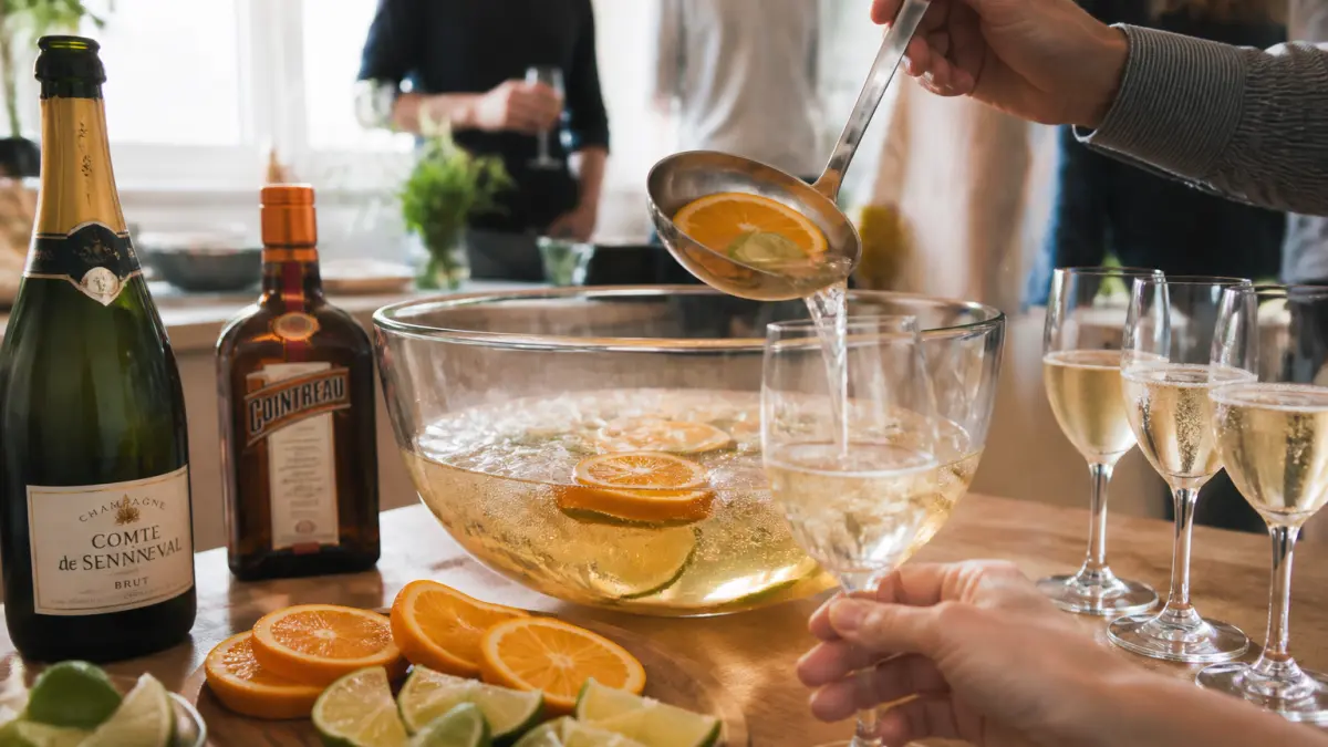 Soupe champenoise : recette, proportions et service au dernier moment