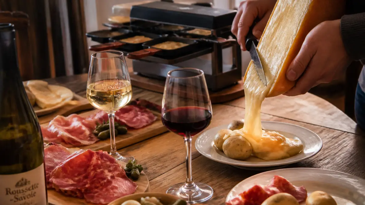 Quel vin avec une raclette : blancs, rouges légers et accords à éviter