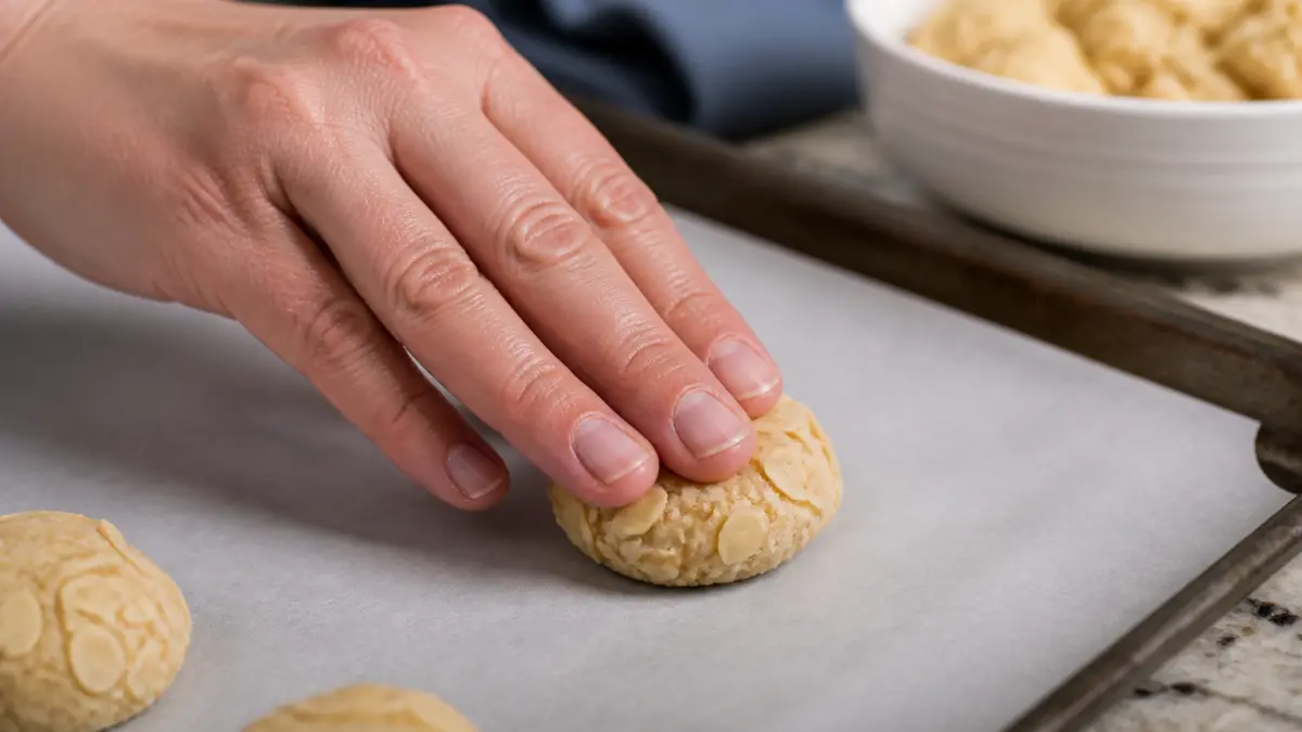 Le biscuit aux amandes qui croustillent à l'extérieur et fondent à l'intérieur