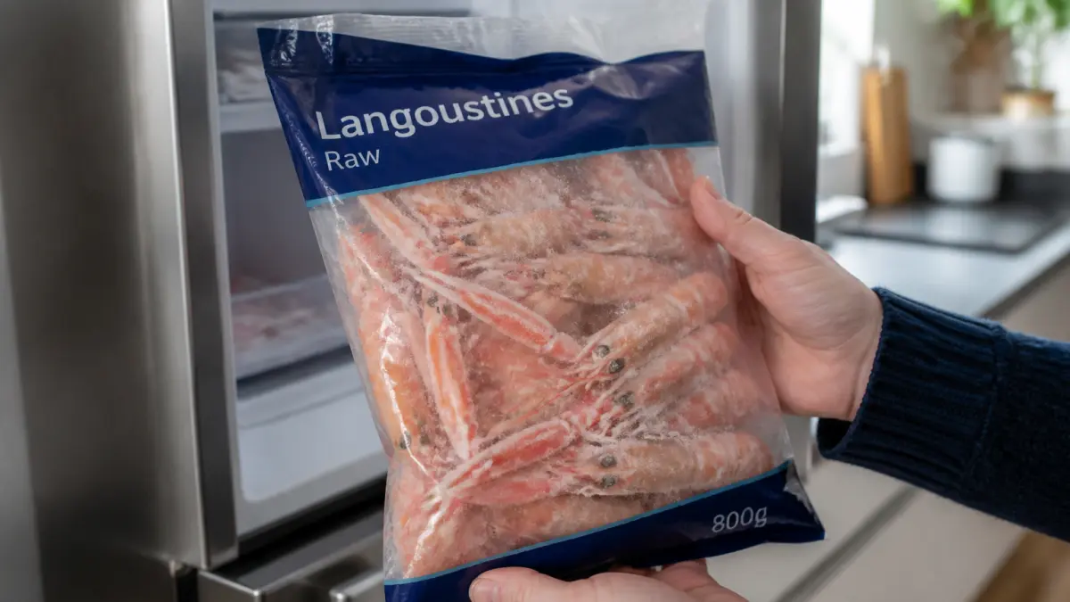 Langoustines congelées au court-bouillon : temps et astuces