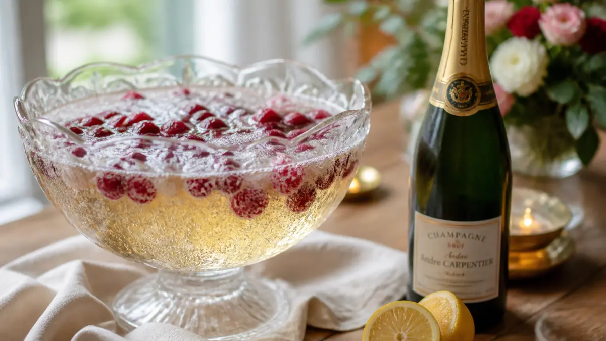 Soupe de champagne aux fruits rouges : la recette festive