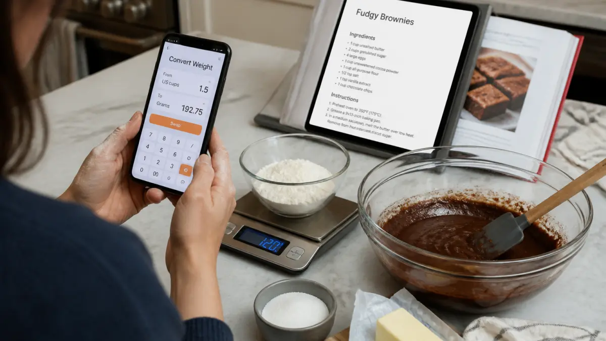 Convertisseur de poids pour recettes : l'outil indispensable