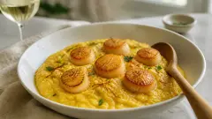 Risotto safrané aux Saint-Jacques : la recette qui impressionne