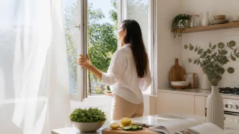 Cuisine saine et aérée : les astuces pour un intérieur qui respire