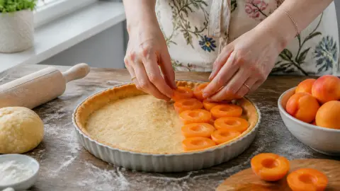 Tarte aux abricots : le geste simple pour une pâte croustillante
