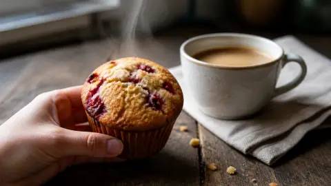 Muffins framboise chocolat blanc : la recette ultra-moelleuse