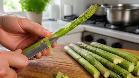 Asperges à la poêle : le geste qui change tout