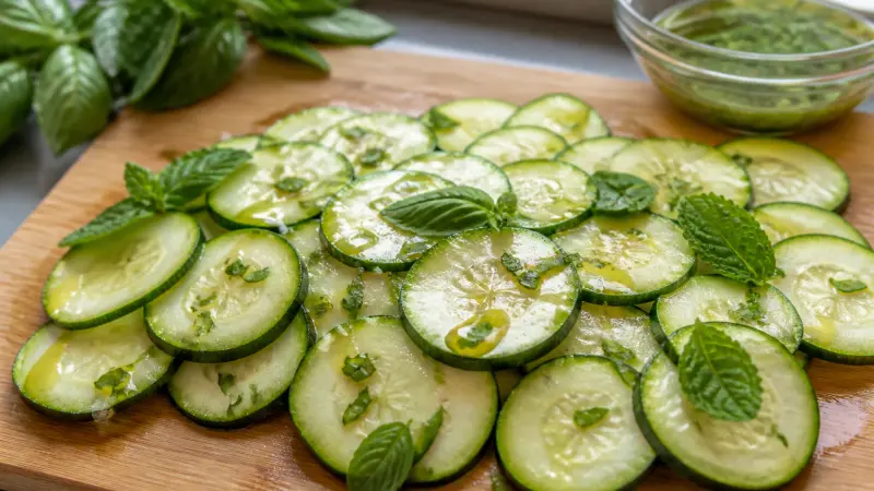 Carpaccio de courgettes marinées : l'entrée d'été qui cartonne