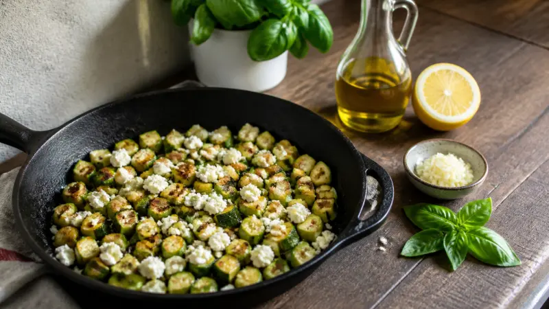Courgettes poêlées à la feta : une recette qui fait l'unanimité