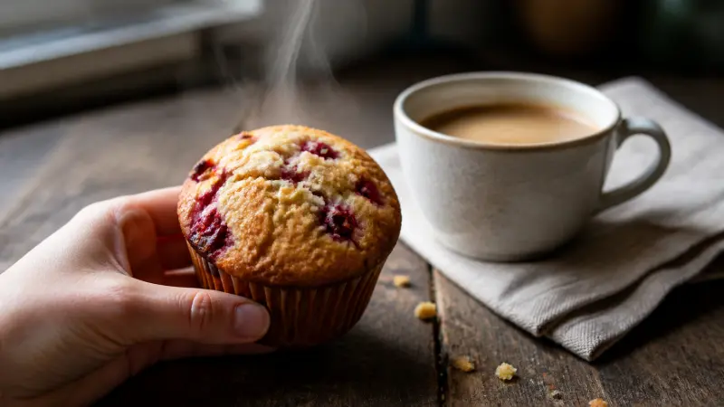 Muffins framboise chocolat blanc : la recette ultra-moelleuse